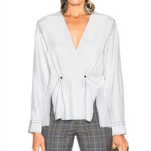 NWT Rag and Bone Debbie Top in Grey Blue.        Women’s Small